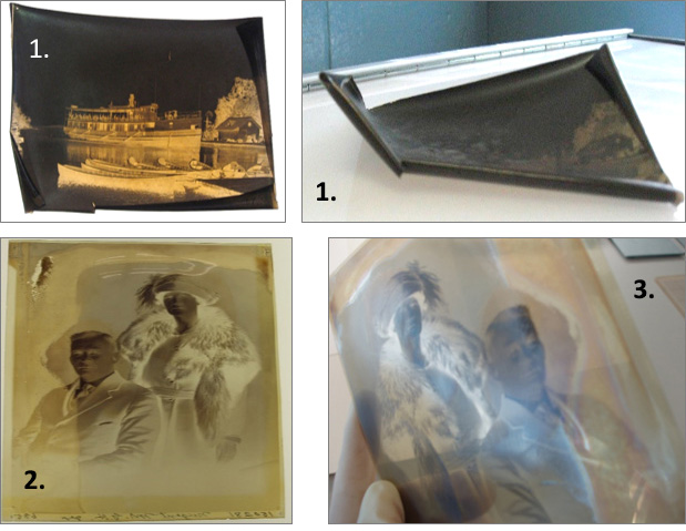Example of historical cellulose nitrate photographic film